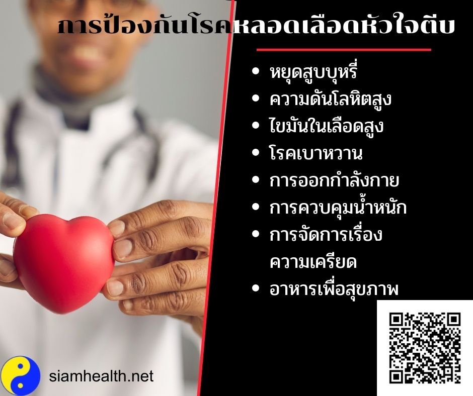 การป้องกันโรคหลอดเลือดหัวใจตีบ